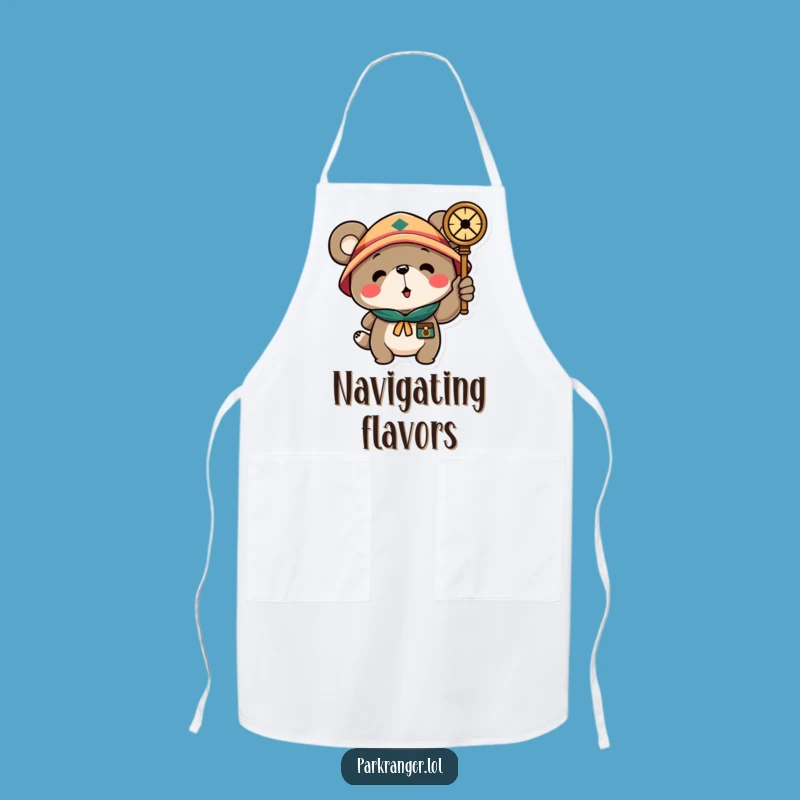 Funny Scout Bear Apron: Cook Up Laughs with This Hilarious Kitchen Companion!