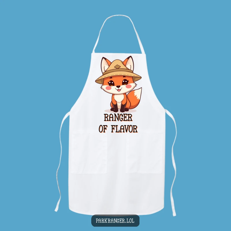 Funny Ranger Fox Apron: Cook with Woodland Whimsy!