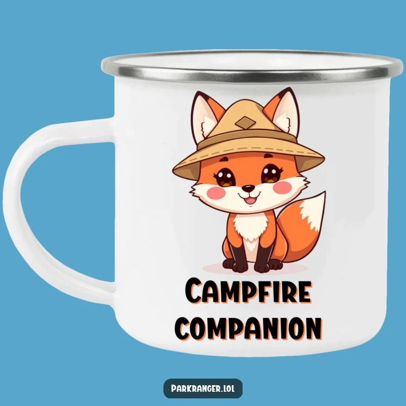 Funny Ranger Fox Camping Mug: Sip Your Adventures with Woodland Cheer!