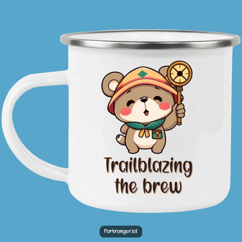 Funny Scout Bear Camping Mug: Sip Your Brew on Hilarious Outdoor Treks!