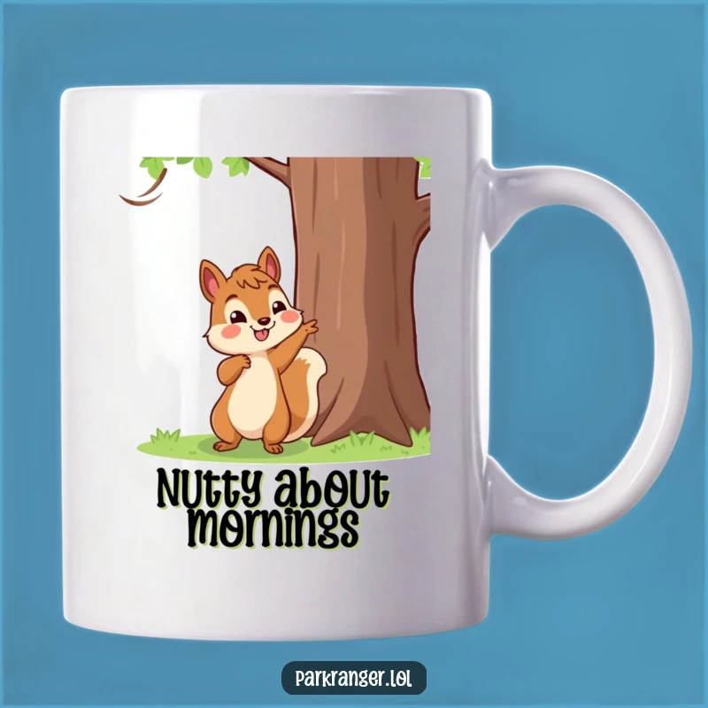 Funny Squirrel Pointing Mug: Nutty Discovery, Perfect Funny Gift