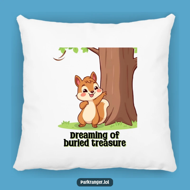 Funny Squirrel Pointing Pillow: Cozy Discovery, Perfect Comfy Funny Gift
