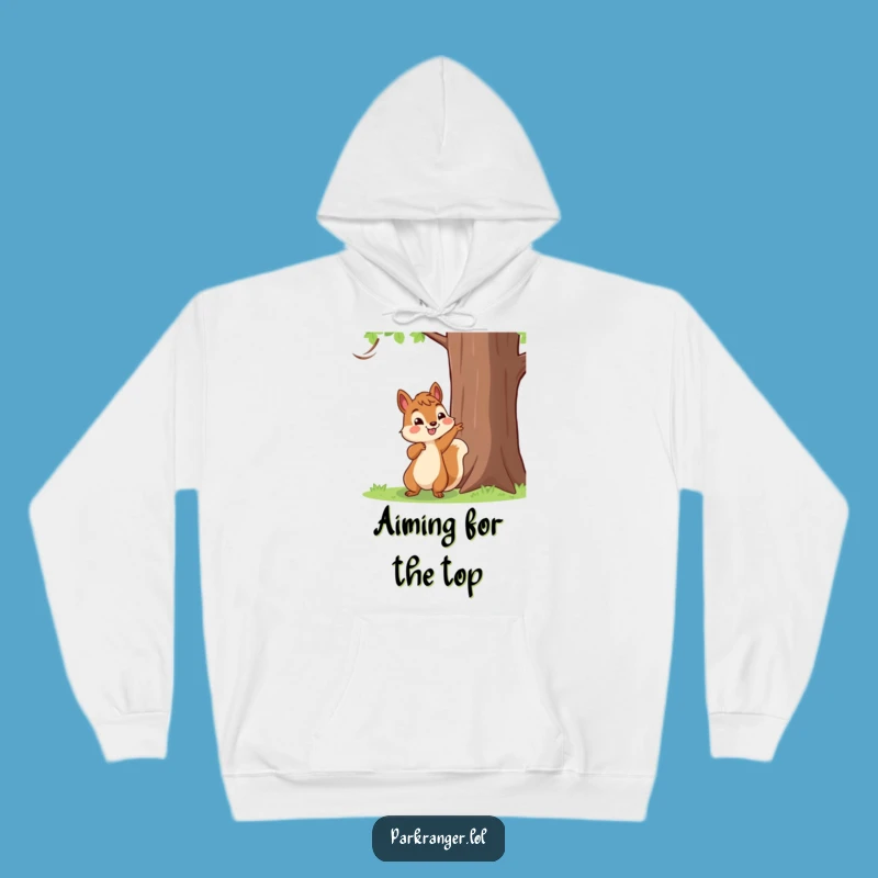 Funny Squirrel Pointing Hoodie: Cozy Explorer, Perfect Warm Funny Gift