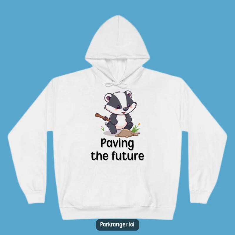 Funny Determined Badger Hoodie: Cozy Perseverance, Perfect Gift