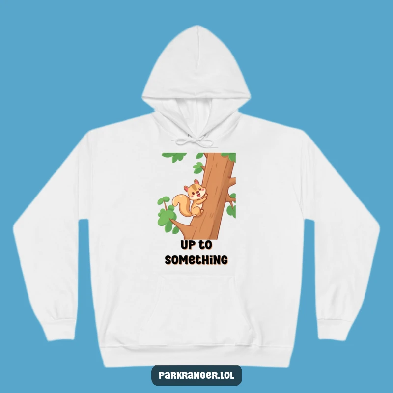 Funny Squirrel Climbing Hoodie: Cozy Up with Energetic Charm!
