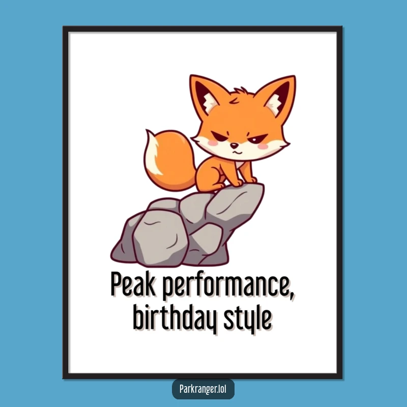 Free Printable Fox Wall Art: Funny Climbing Fox Downloadable Art for Adventurous Decor