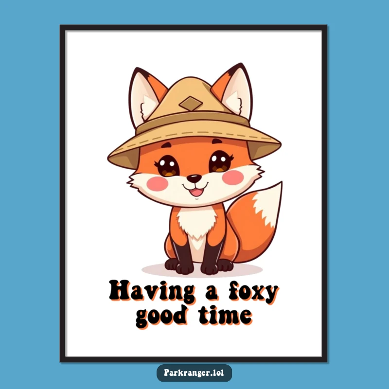 Funny Free Printable Wall Art: Ranger Fox Adventure Decor - Downloadable!