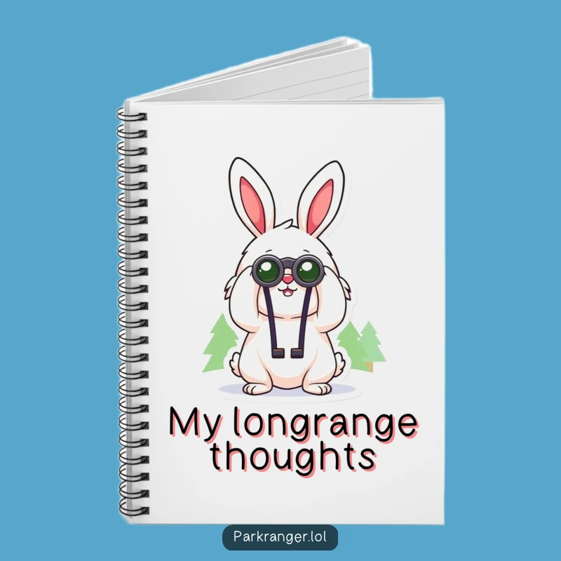Funny Rabbit Explorer Notebook: Cheerful Gazer Journal