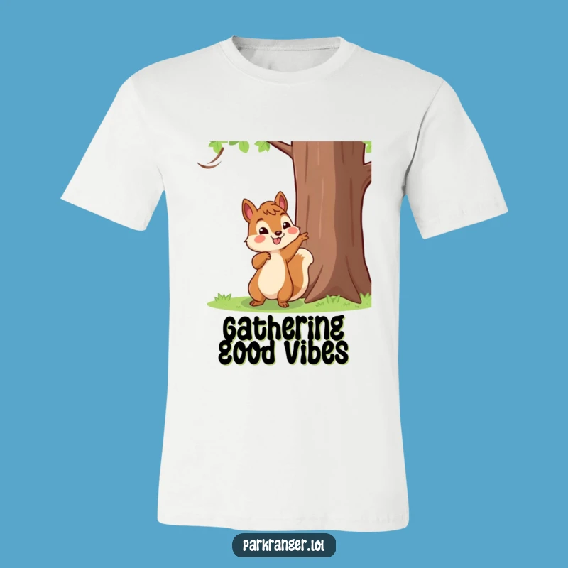 Funny Squirrel Pointing T-Shirt: Adventure Awaits, Great Funny Gift