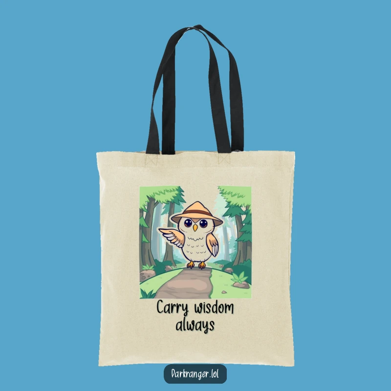 Funny Owl Ranger Tote Bag: Cute Forest Guide Carryall